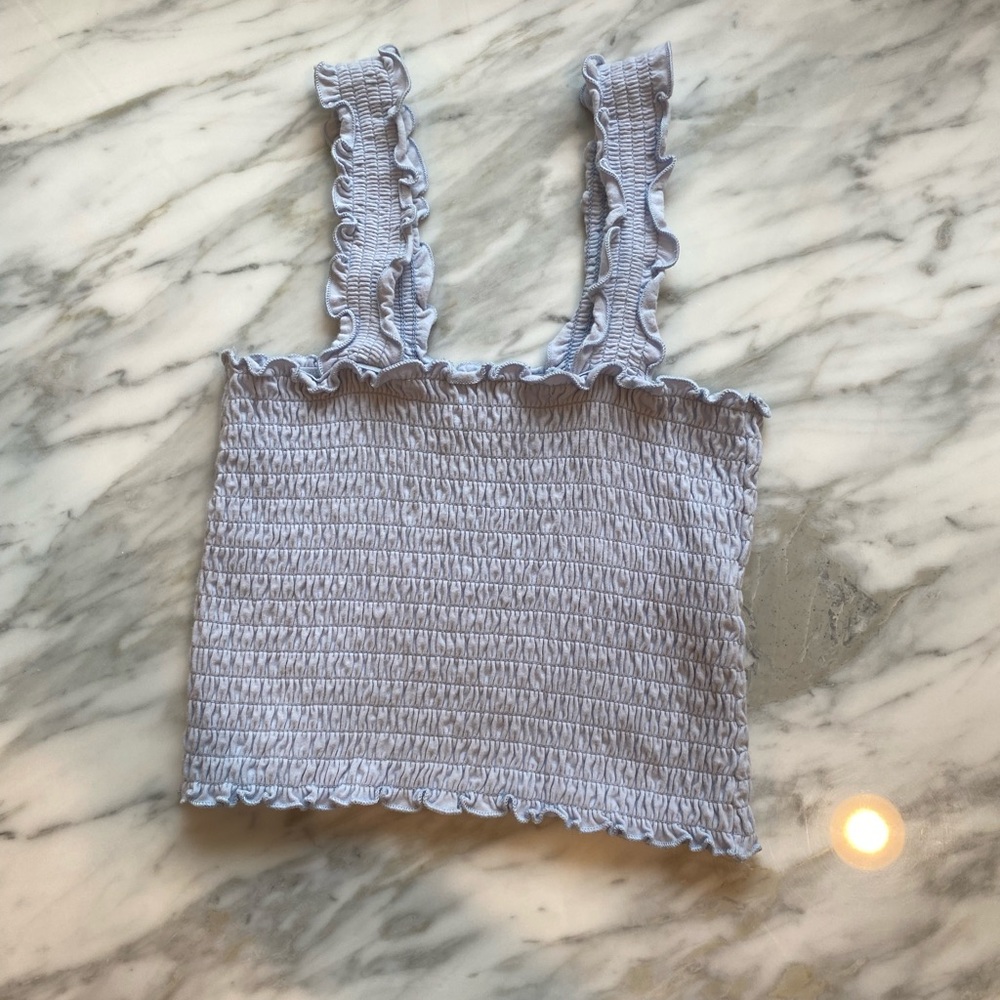 Cute Light Blue Summer Crop Top🩵🩵